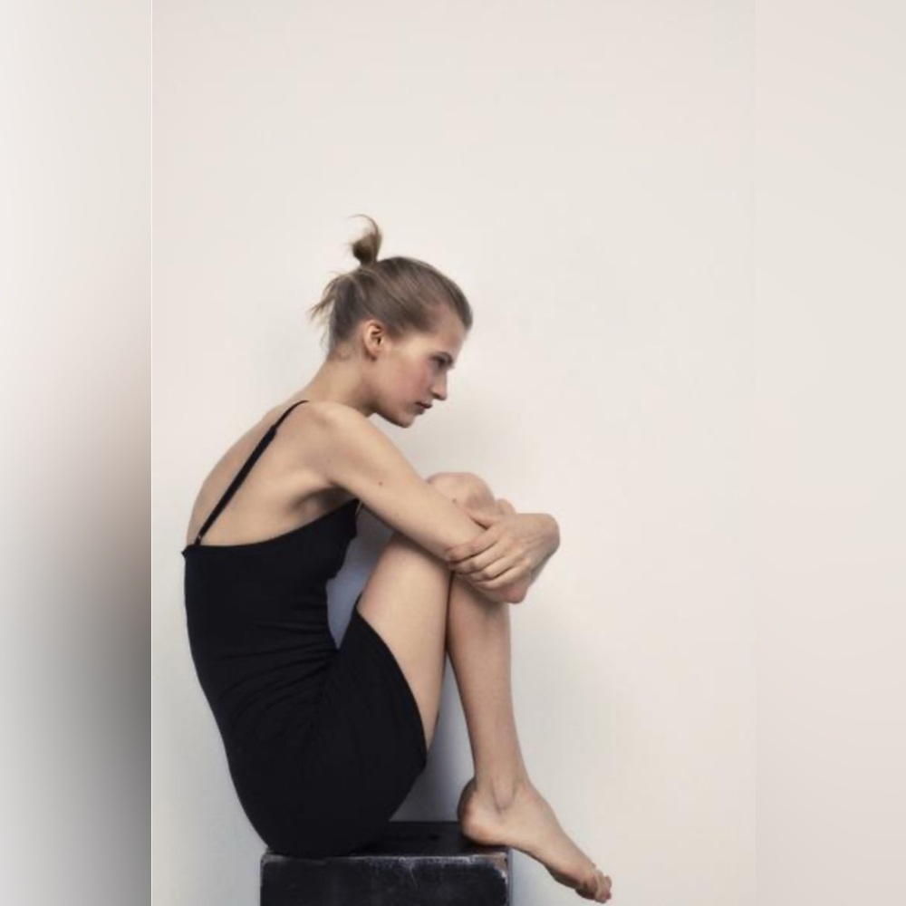 Zara Black Seamless Mini Dress